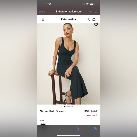 Reformation Naomi Knit Dress - Picture 2 of 2